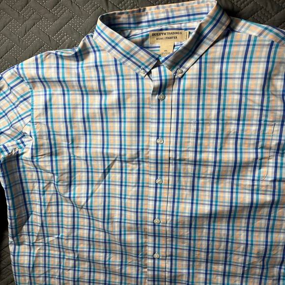 Duluth Trading Co Performance Button Up Men's XL Wrinkle Fighter Relaxed Fit - Picture 2 of 7